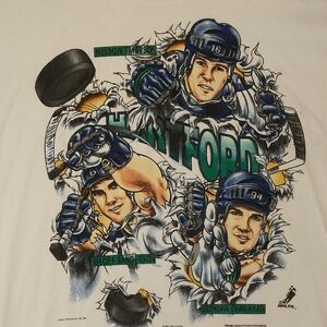 Rare Deadstock 1995 Hartford Whalers Hockey Sweatshirt Bad Boys Full Graphic XL
